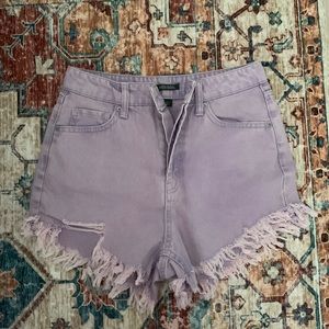 purple shorts!!